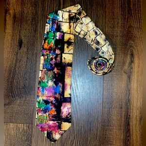 Salvatore Gregorio 100% silk tie men’s